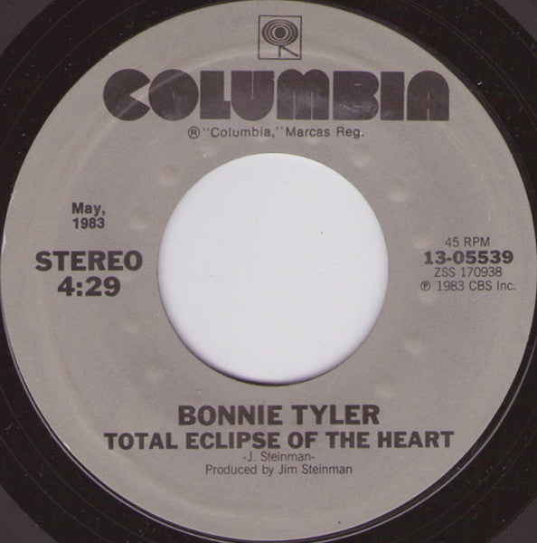 Bonnie Tyler : Total Eclipse Of The Heart / Holding Out For A Hero (7", Single, Styrene, Car)