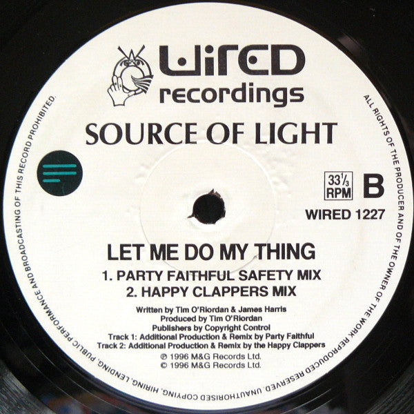 Source Of Light : Let Me Do My Thing (12")