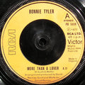 Bonnie Tyler : More Than A Lover (7", Single, Ora)