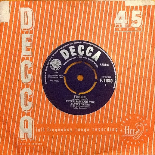 Peter Jay And The Jaywalkers : If You Love Me (7", Single)