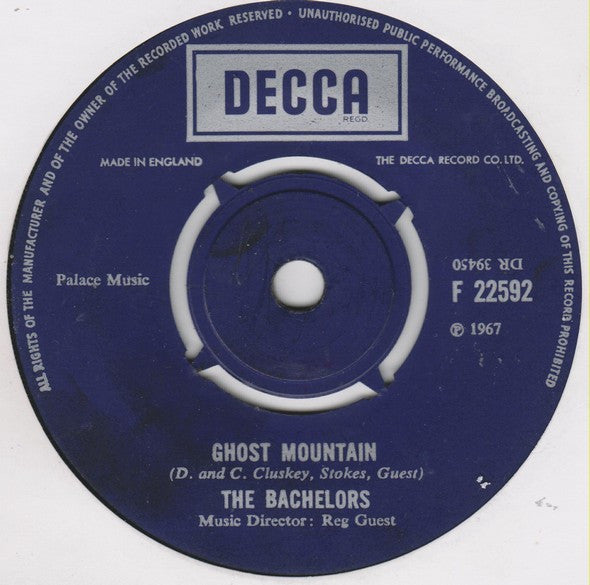 The Bachelors : Oh How I Miss You / Ghost Mountain (7", Single)