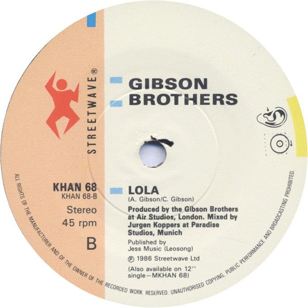 Gibson Brothers : Party Tonight (7", Single)