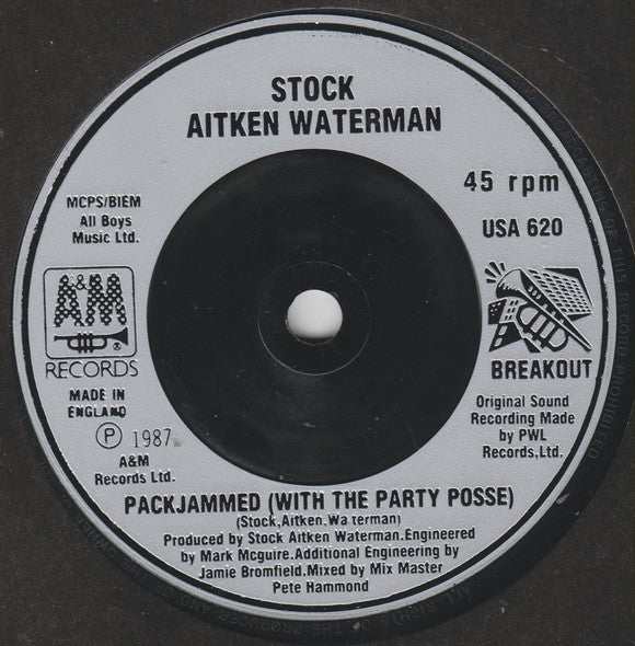 Stock, Aitken & Waterman : Packjammed (With The Party Posse) (7", Single, Sil)
