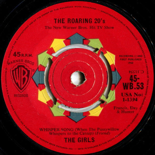 Dorothy Provine / "The Roaring 20's" The Girls : Don't Bring Lulu / Whisper Song (When The Pussywillow Whispers To The Catnip) (7")