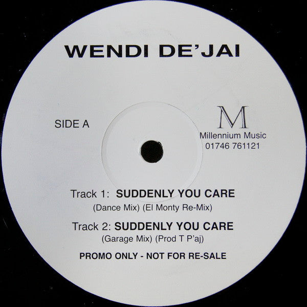 Wendi De'Jai : Suddenly You Care (12", Promo)