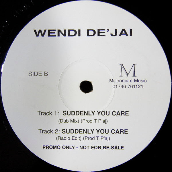 Wendi De'Jai : Suddenly You Care (12", Promo)