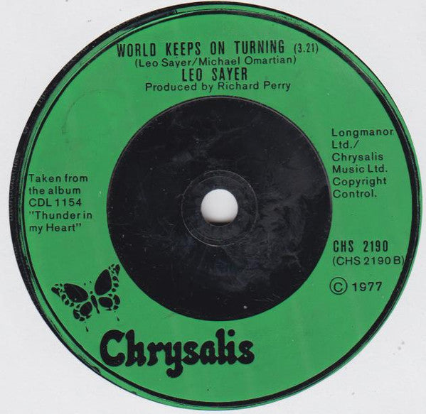 Leo Sayer : There Isn't Anything I Wouldn't Do (7")