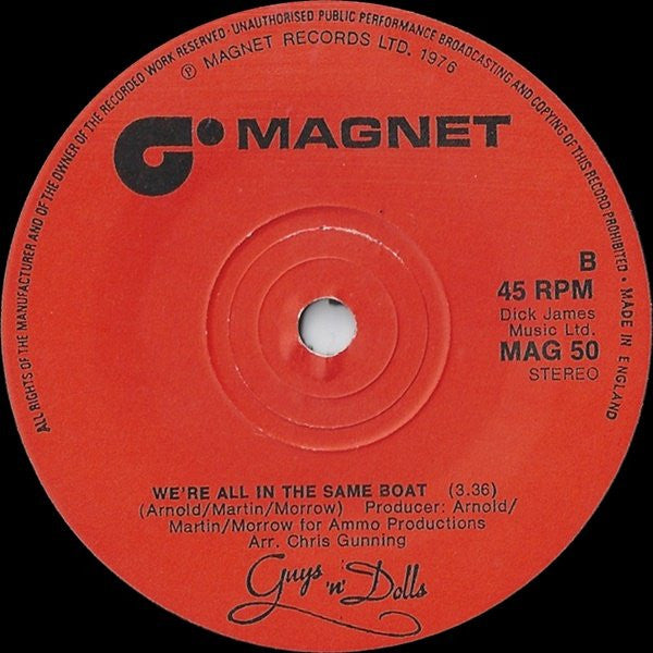 Guys 'n Dolls : You Don't Have To Say You Love Me (7")
