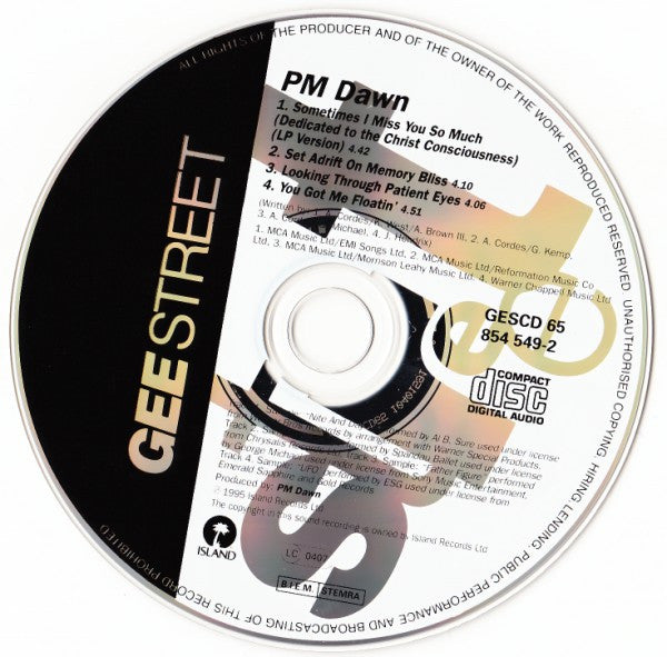 P.M. Dawn : Sometimes I Miss You So Much (Dedicated To The Christ Conciousness) (CD, Single)