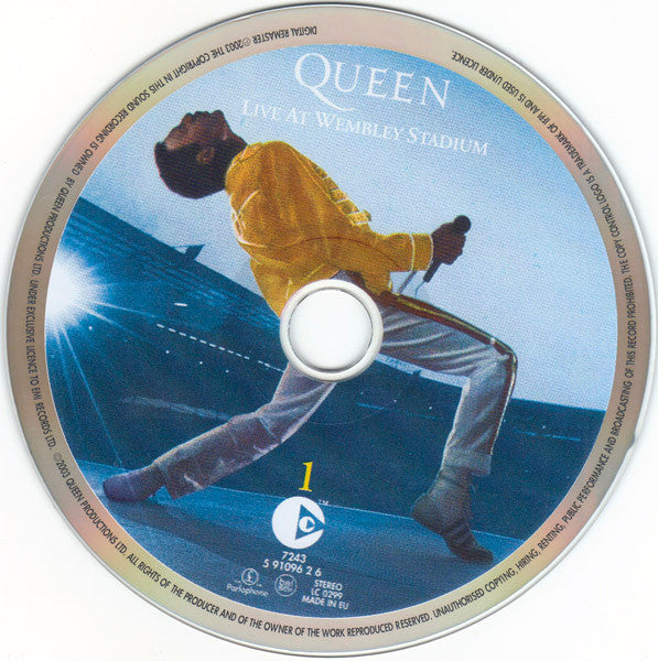 Queen : Live At Wembley Stadium (2xCD, Album, Copy Prot., RE, RM)