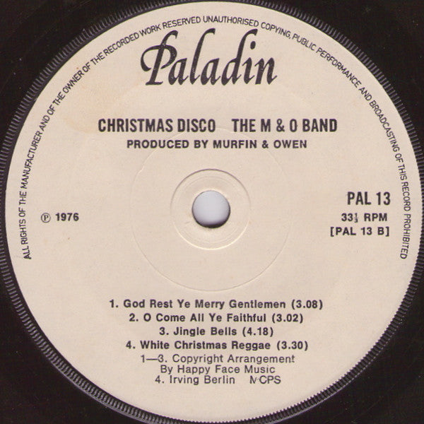 M & O Band : Christmas Disco (7", MiniAlbum)