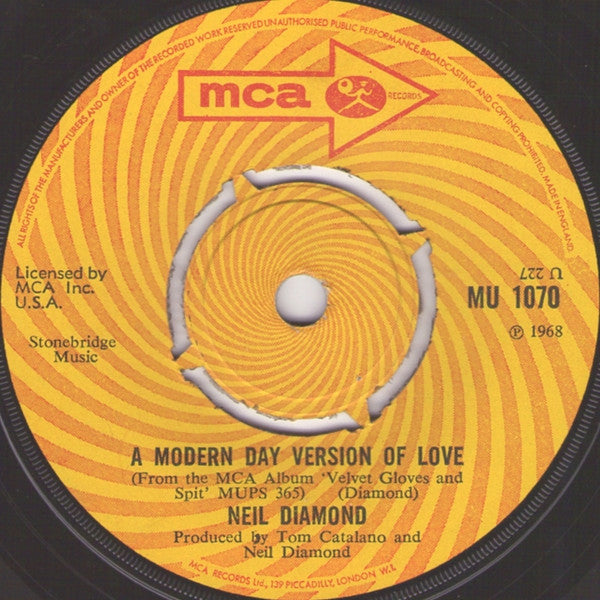 Neil Diamond : Brother Love's Travelling Salvation Show (7", Single)