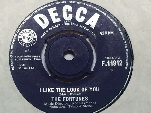 The Fortunes : I Like The Look Of You / Come On Girl (7", Single)