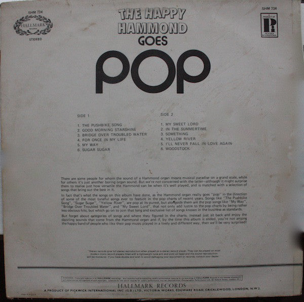 Phil Allen (2) : The Happy Hammond Goes 'Pop' (LP)