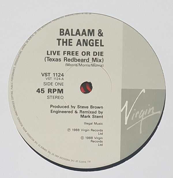 Balaam And The Angel : Live Free Or Die (Texas Redbeard Mix) (12", Maxi)