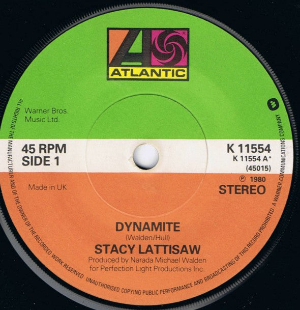 Stacy Lattisaw : Dynamite (7", Single)