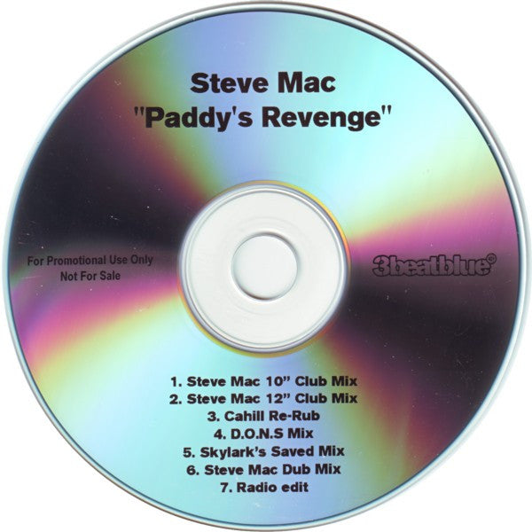Steve Mac : Paddy's Revenge (CDr, Single, Promo)