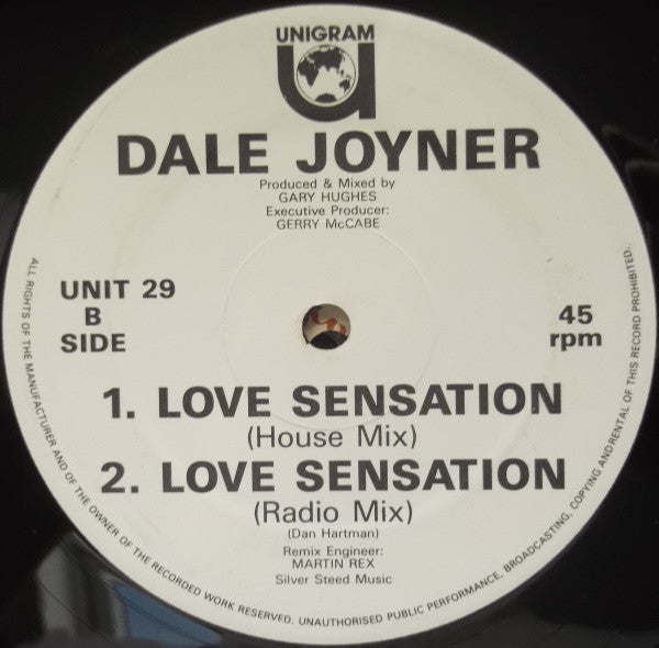 Dale Joyner : Love Sensation (12")
