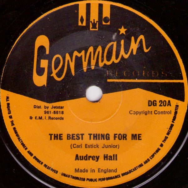 Audrey Hall : The Best Thing For Me (7")