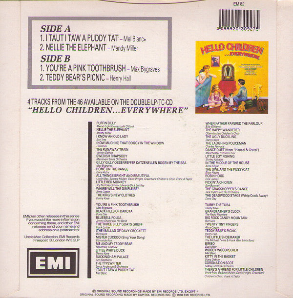 Various : I Taut I Taw A Puddy Tat (7", Yel)