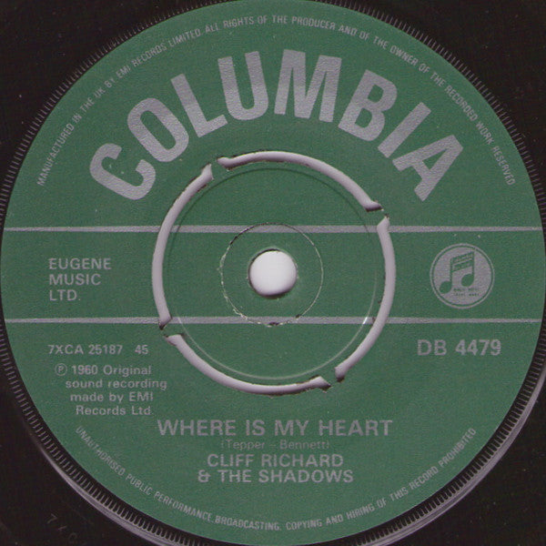 Cliff Richard & The Shadows : Please Don't Tease (7", RE)