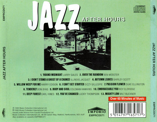 Various : Jazz After Hours (CD, Comp)
