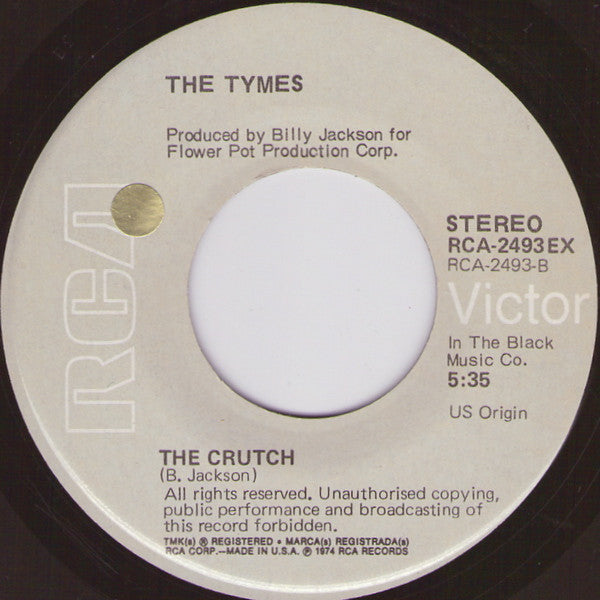 The Tymes : Ms. Grace / The Crutch (7", Single)
