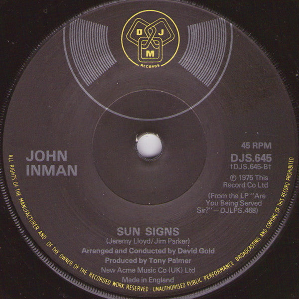 John Inman : Teddy Bears Picnic (7", Promo)