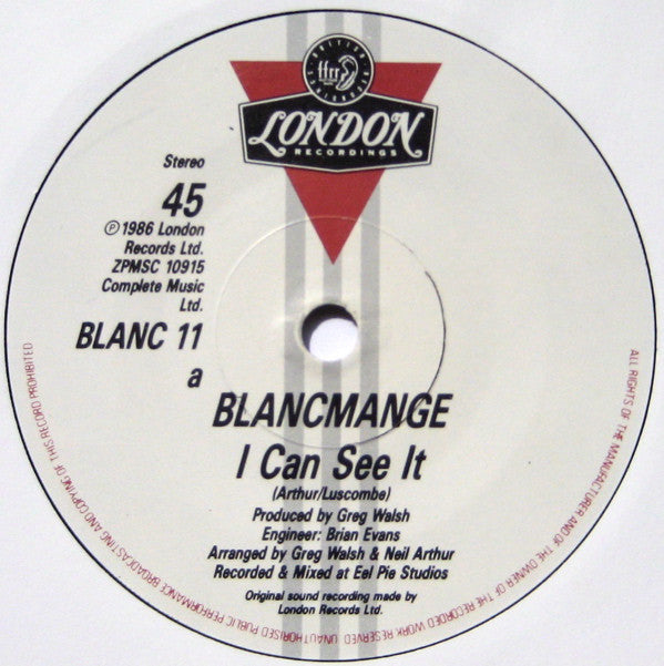 Blancmange : I Can See It (7", Single, Pap)