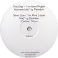 Paradise (3) : I'm Alive (12", Promo)
