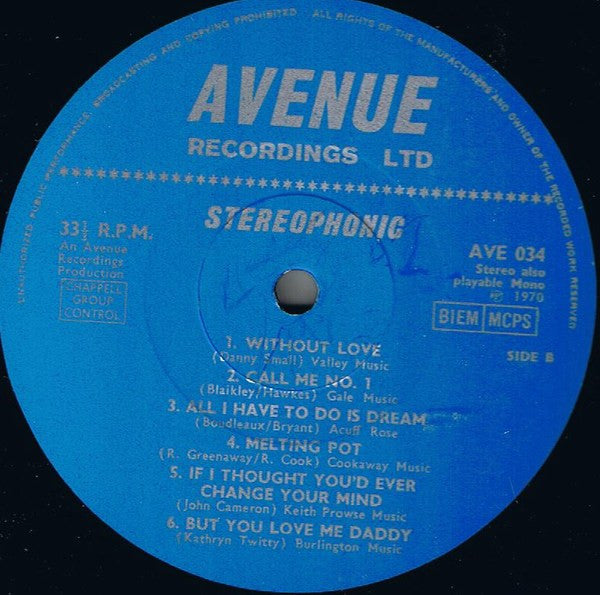 Alan Caddy Orchestra & Singers : Twelve Top Hits (LP)