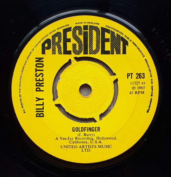 Billy Preston : Billy's Bag (7", Single)