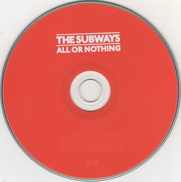 The Subways : All Or Nothing (CD, Album)