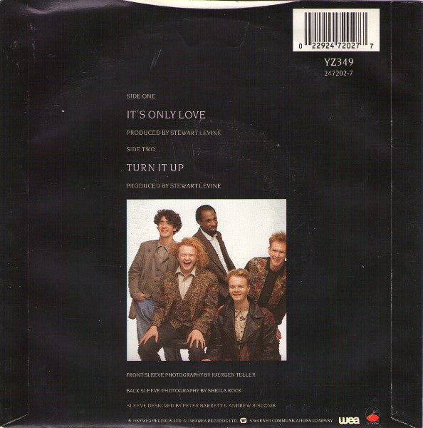 Simply Red : It's Only Love (7", Single)
