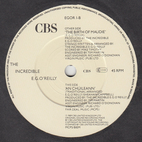 The Incredible E.G. O'Reilly : The Birth Of Maudie (7", Single)