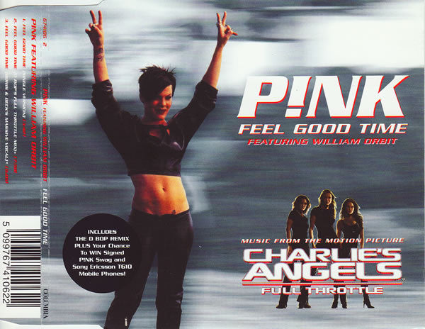 P!NK Featuring William Orbit : Feel Good Time (CD, Single)