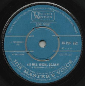 Gene Pitney : Town Without Pity  (7", Single)