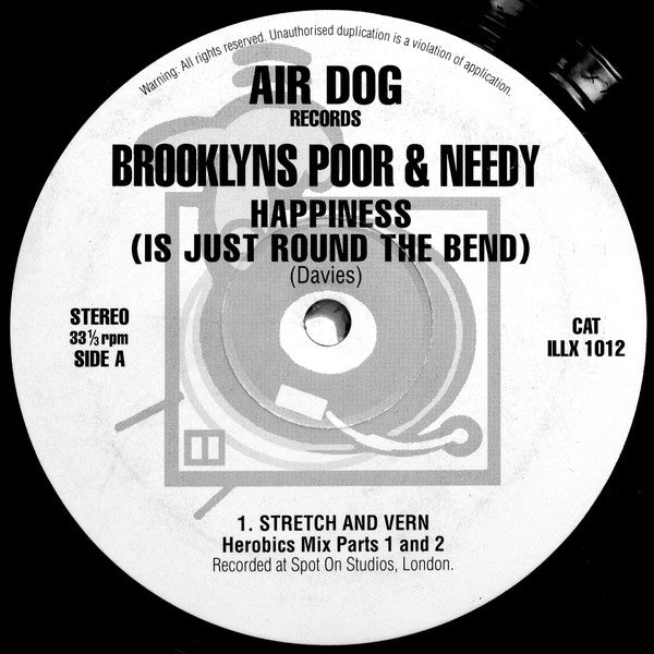 Brooklyn's Poor And Needy : Happiness (Is Just Around The Bend) (12")