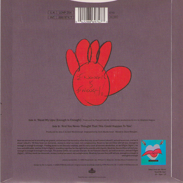 Jimmy Somerville : Read My Lips (7", Single, Ltd, Sti)