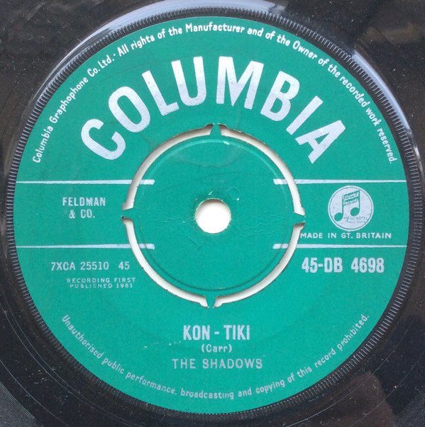 The Shadows : Kon-Tiki (7")
