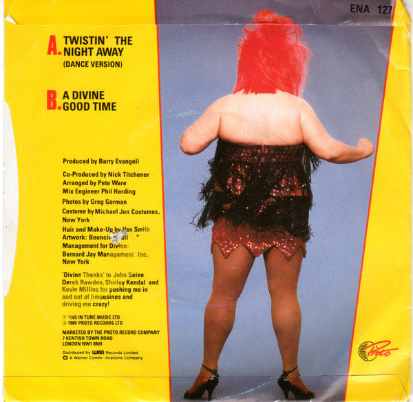 Divine : Twistin' The Night Away (7", Single, Pap)