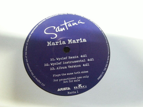 Santana : Maria Maria (12", Promo)