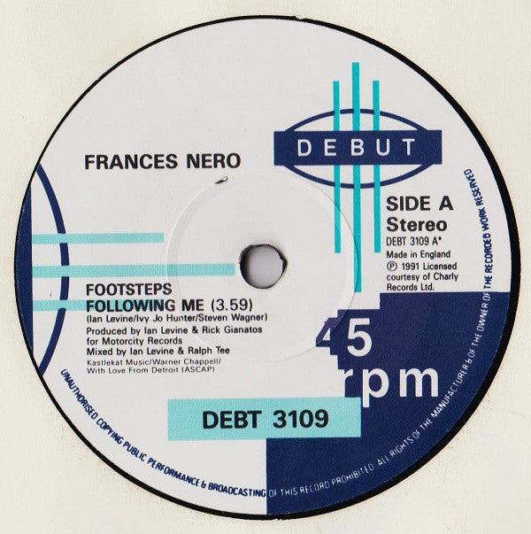 Frances Nero : Footsteps Following  Me (7", Single)