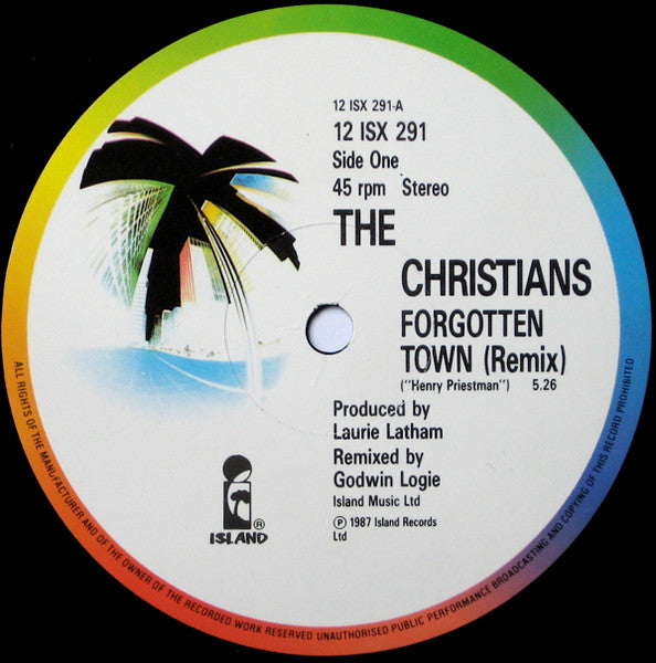 The Christians : Forgotten Town (Remix) (12", Single)