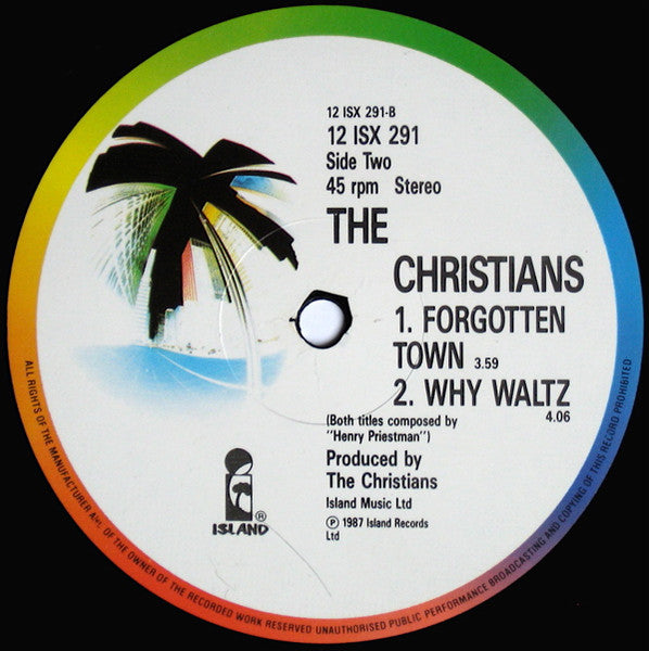 The Christians : Forgotten Town (Remix) (12", Single)
