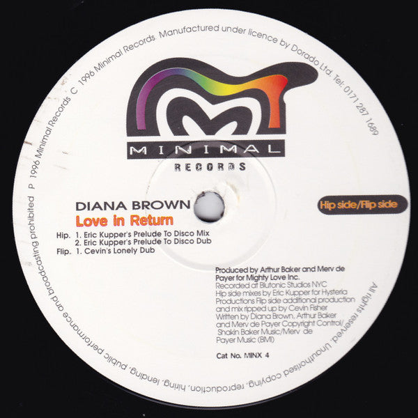 Diana Brown : Love In Return (2x12", Promo)