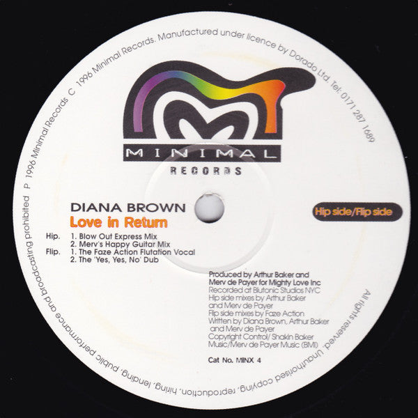 Diana Brown : Love In Return (2x12", Promo)