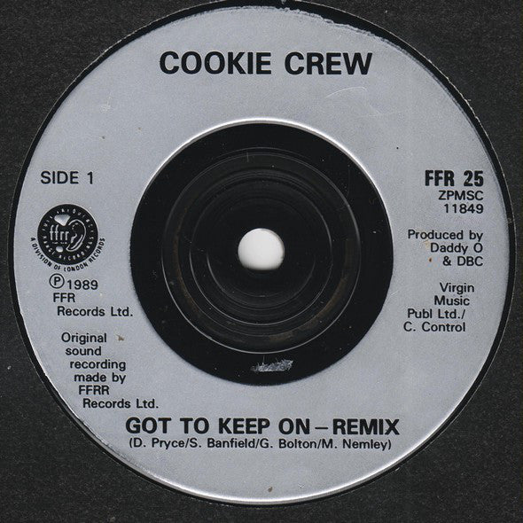 The Cookie Crew : Got To Keep On (Remix) (7", Single, Sil)