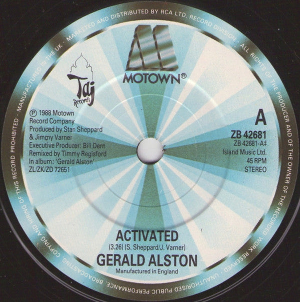 Gerald Alston : Activated (7", Single)