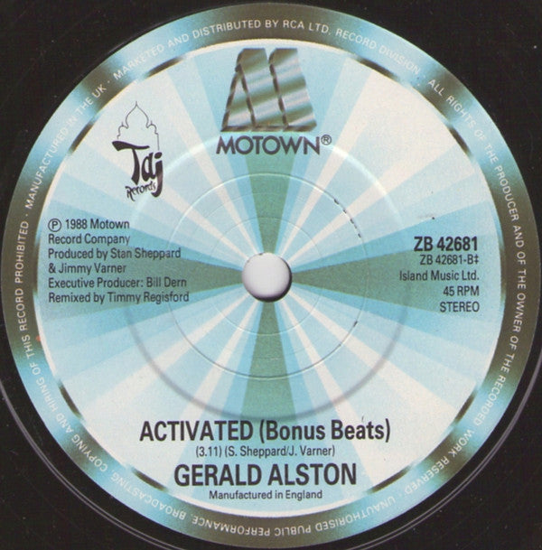 Gerald Alston : Activated (7", Single)